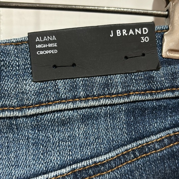 NWT J Brand | Alana High Rise Cropped Jasper Patched Denim Jeans; Size 30 - Picture 10 of 17